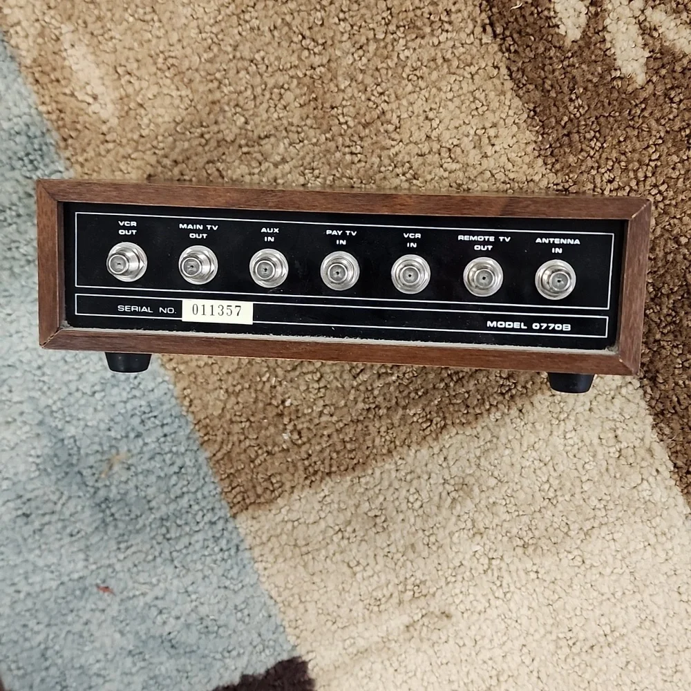 channel master video control center model 0770B remote main TV VCR used vintage
